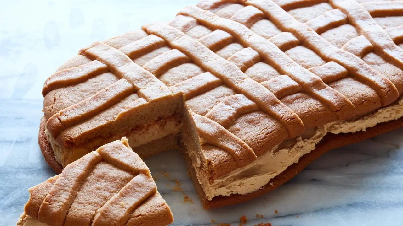 Giant Peanut Butter Sandwich Cookie