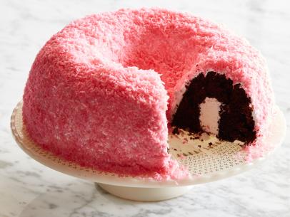 Food   Network   Kitchen’s   Snowy   Pink   Chocolate-marshmallow   Bundt   Cake.
