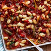popeyes ghost pepper wings sauce Food Network Kitchen’s Crispy Sheet Pan Gnocchi with Sausage and Peppers.