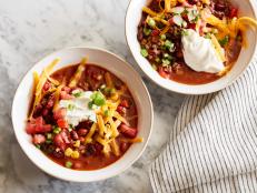 No tortillas required: this beef-and-bean packed soup has all the flavors of a taco, all in one pot. It's a great quick weeknight dinner for the whole family. If you really miss that taco shell crunch, sprinkle your bowl with some crushed tortilla chips.