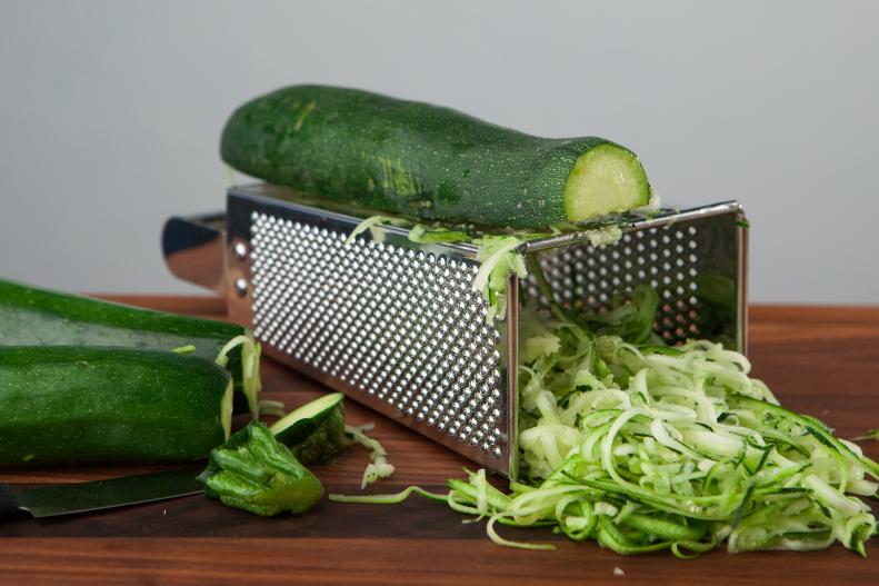 Food Network Kitchen’s Grating Veggie Noodles for Food Network's 14 Reasons to Love Your Box Grater, as seen on Food Network.