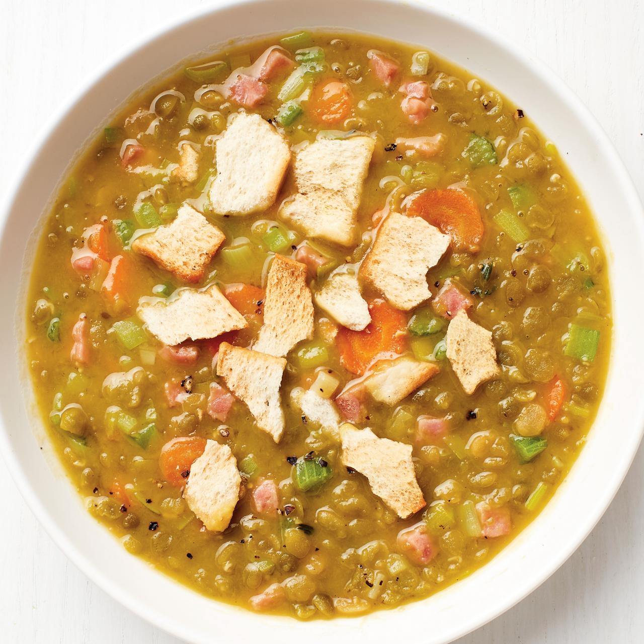 Instant Pot Split Pea Soup (with ham OR vegetarian) • Salt & Lavender