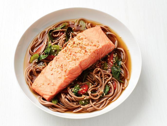 Soba and Salmon Soup Recipe Food Network Kitchen Food Network