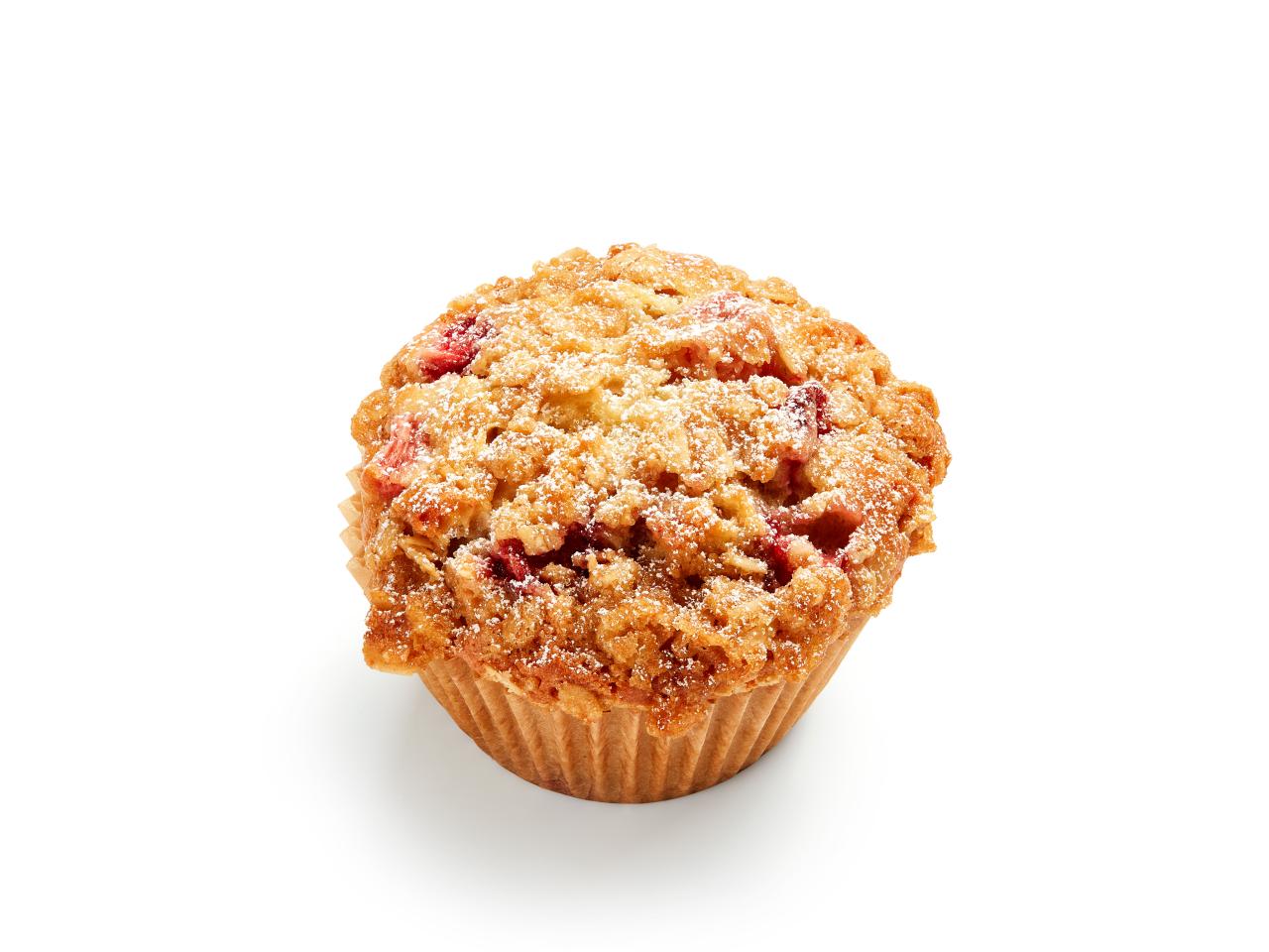 Strawberry Rhubarb Muffins with Streusel - Dish 'n' the Kitchen