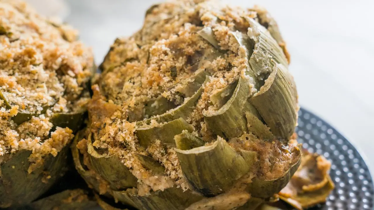 Stovetop Stuffed Artichokes