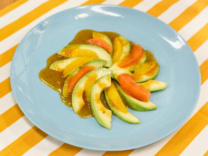 Orange and Avocado Salad with Sweet Chili Vinaigrette Recipe Geoffrey Zakarian Food Network