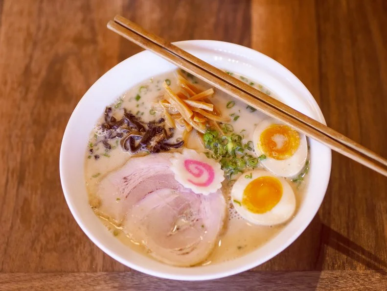 Albuquerque’s desert climate means chilly nights during the colder months, when few things are more appealing than a giant bowl of ramen. At Naruto, across the street from the University of New Mexico, traditional Hakata-style ramen provides a toasty way to beat the cold. Hakata-style ramen uses thin eggless noodles, not the wavy noodles often associated with ramen. The popular tonkotsu ramen bowl is made with pork broth and chashu pork and can be ordered either regular or “super rich.”