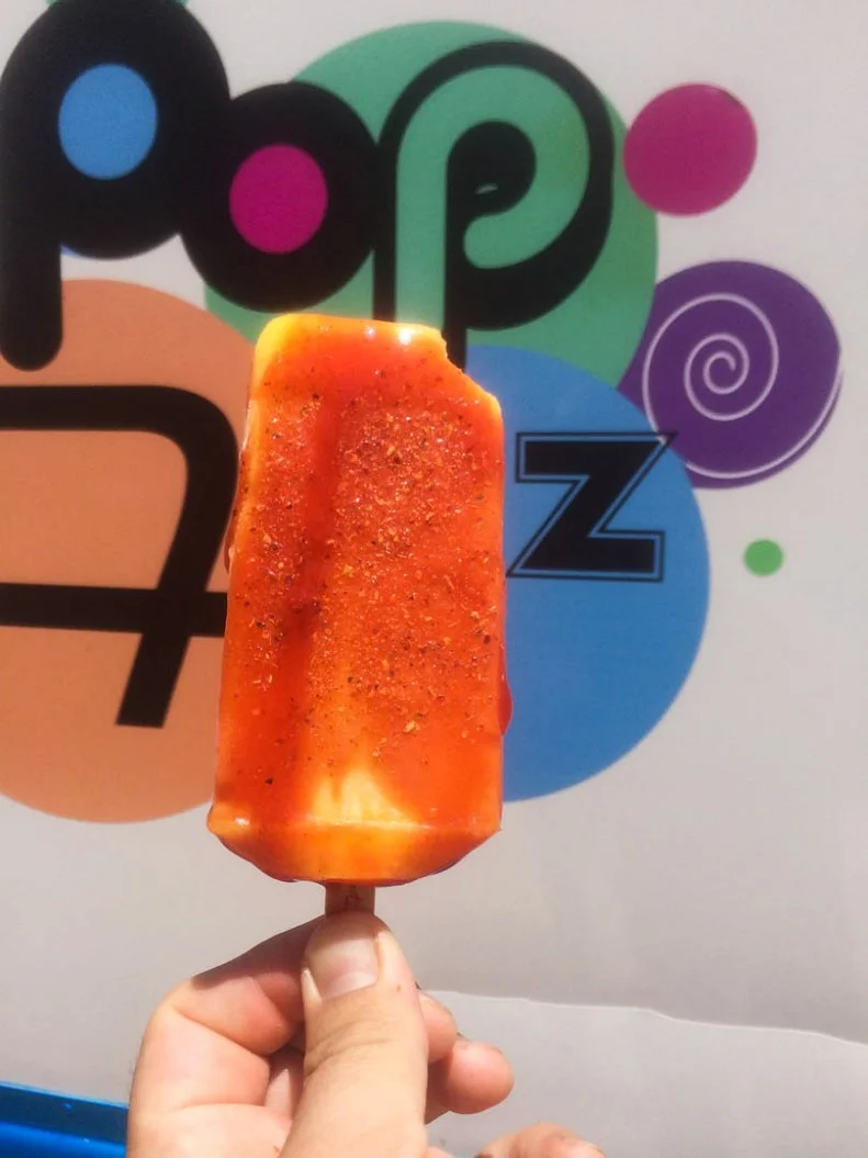 Paletas are Mexican frozen pops, traditionally sold out of street carts and storefronts. When they started Pop Fizz, Rafael Alvarez and sons Carlos and Lorenzo gave the paletería a new look, providing the traditional store with an American soda shop styling. They have since opened two food trucks, in addition to their location at Albuquerque’s National Hispanic Cultural Center. Pop Fizz’s all-natural paletas are either fruit- or cream-based, and the menu also offers the one thing better than a meaty taco: the ice cream taco. The storefront’s menu features savory options like frito pie and jumbo burritos with fries inside, along with boozy shakes.