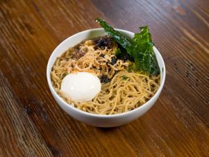 Brisket Ramen at The Granary in San Antonio, Texas, as seen on Eat Sleep BBQ, Season 1.