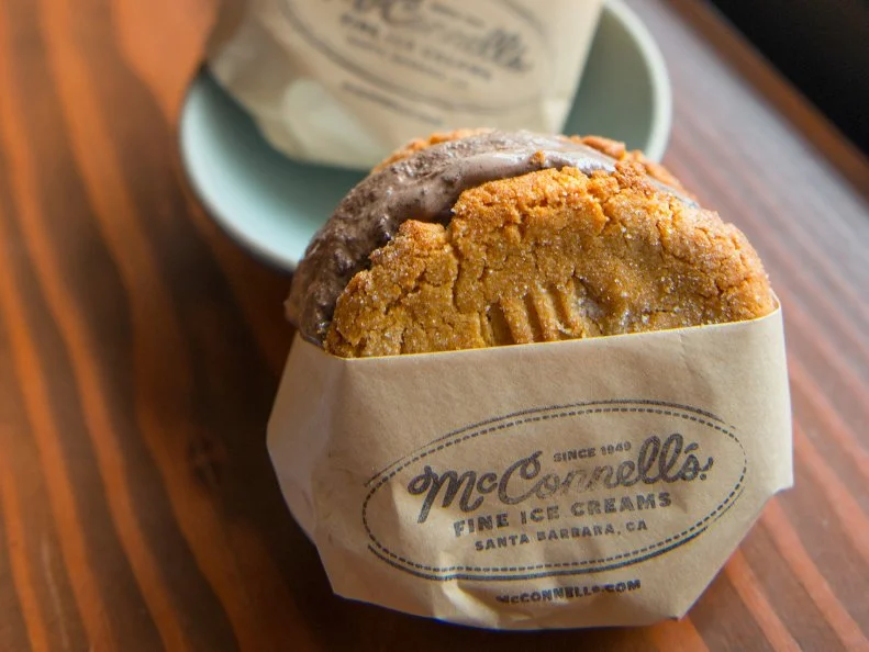 Making high-quality ice cream is the mantra at the venerable McConnell’s, and so is their commitment to baking high-quality cookies. Their full-time pastry chef Jordan Thomas bakes cookies in combinations like sea salt-topped chocolate chunk, triple-ginger, and Vanilla Gooey Butter Cookies (a play on St. Louis-style gooey Butter Cake), which can be eaten solo or in an ice cream sandwich with one of McConnell’s awesome scoops.