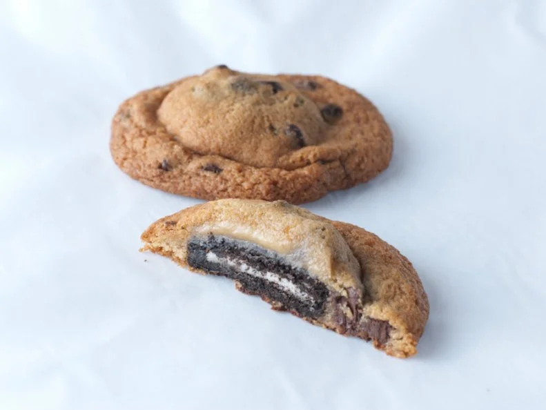 King Street Cookies bakes 40 varieties that run the spectrum from the traditional to the innovative.  The insanely peanutty Peanut Butter Perfection is made with seven peanut components — peanut butter, peanut butter chips, peanut butter cups, peanut butter M&Ms, peanut M&Ms, peanut brittle M&Ms and Reese’s Pieces. The bakery specializes in stuffed cookies, which are filled with Oreo, Snickers and peanut butter cups. Each day’s leftovers are donated to local fire stations and children’s hospitals.