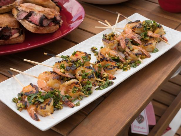 Orange Grilled Shrimp with Cocoa Nib Gremolata image