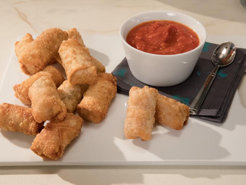 Crispy Salami and Cheese Egg Rolls Recipe Giada De Laurentiis Food