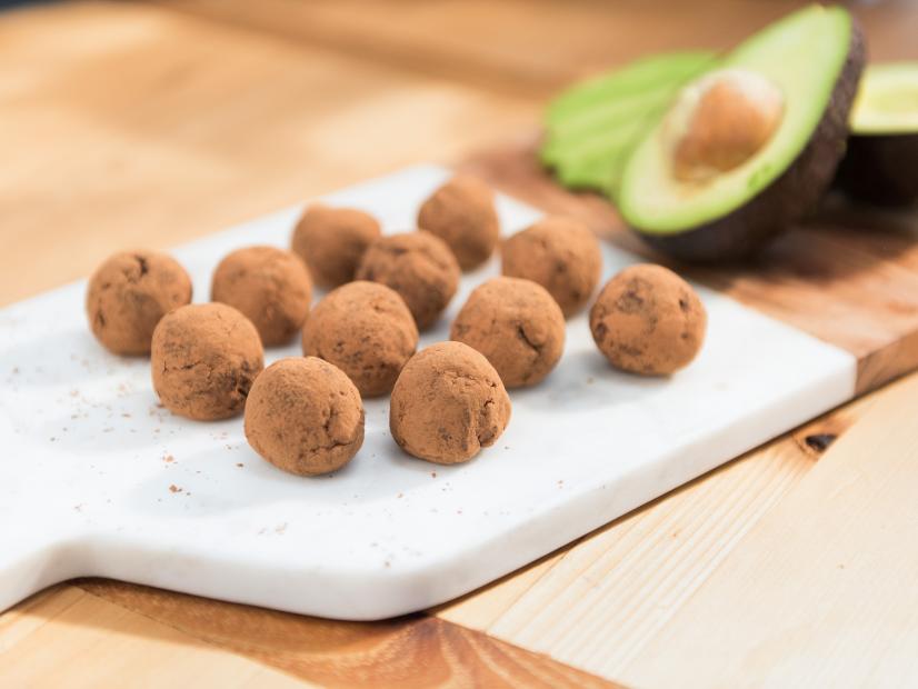 Chocolate truffles with avocado, as seen on Food Network’s The Kitchen.