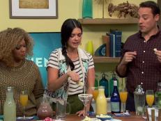If you want to jazz up your cocktail game, try playing around with what is on the edge of the glass. The trick is to find flavors that complement each other. The cast of The Kitchen offers up a few of their favorites here.