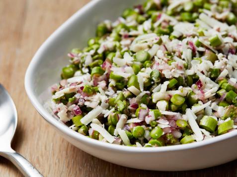 Asparagus, Pecorino and Red Onion Salad
