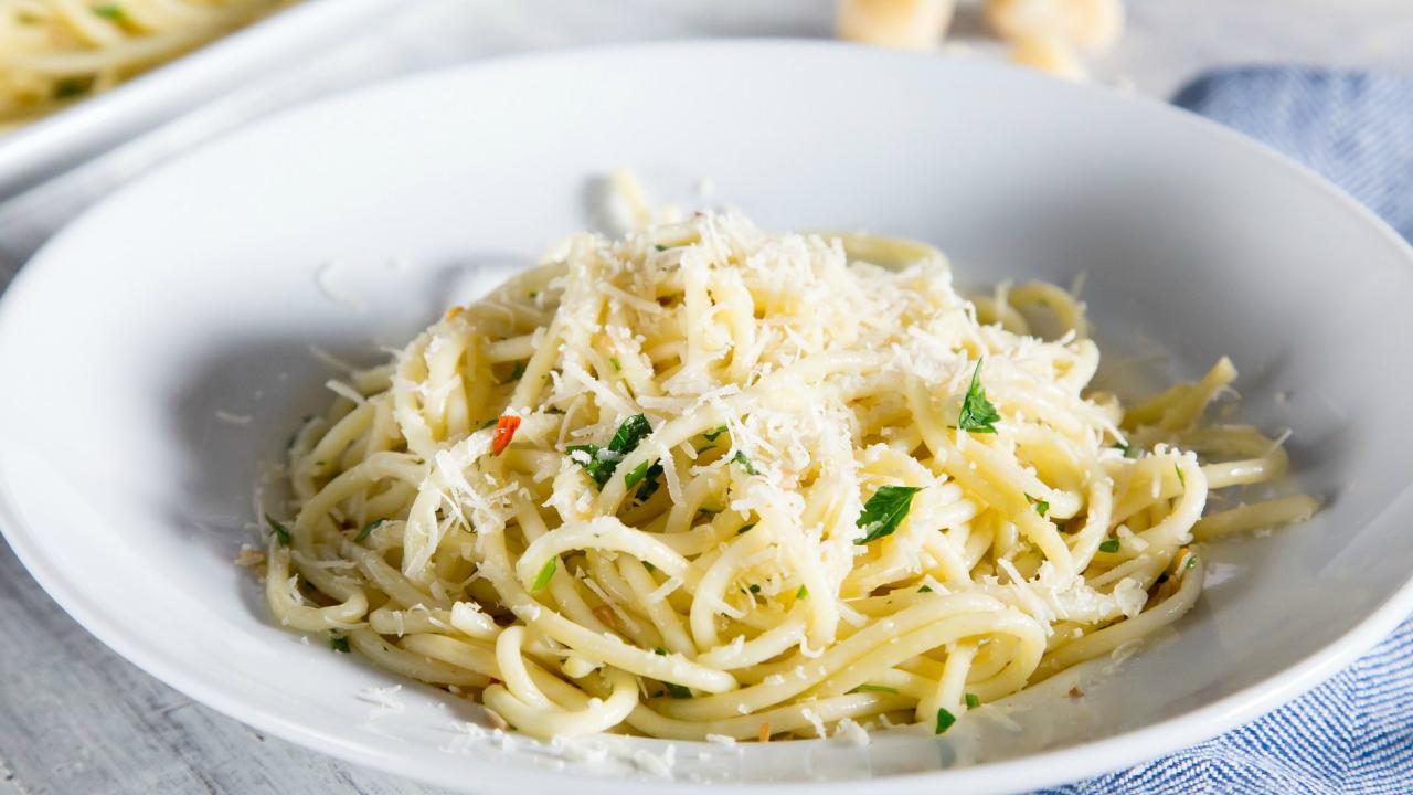 Spaghetti with Oil and Garlic