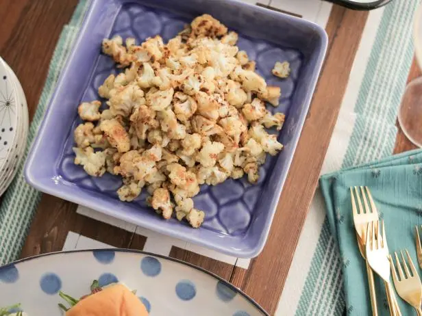 Roasted Cauliflower Popcorn with Chile-Lime Seasoning Recipe | Valerie Bertinelli | Food Network