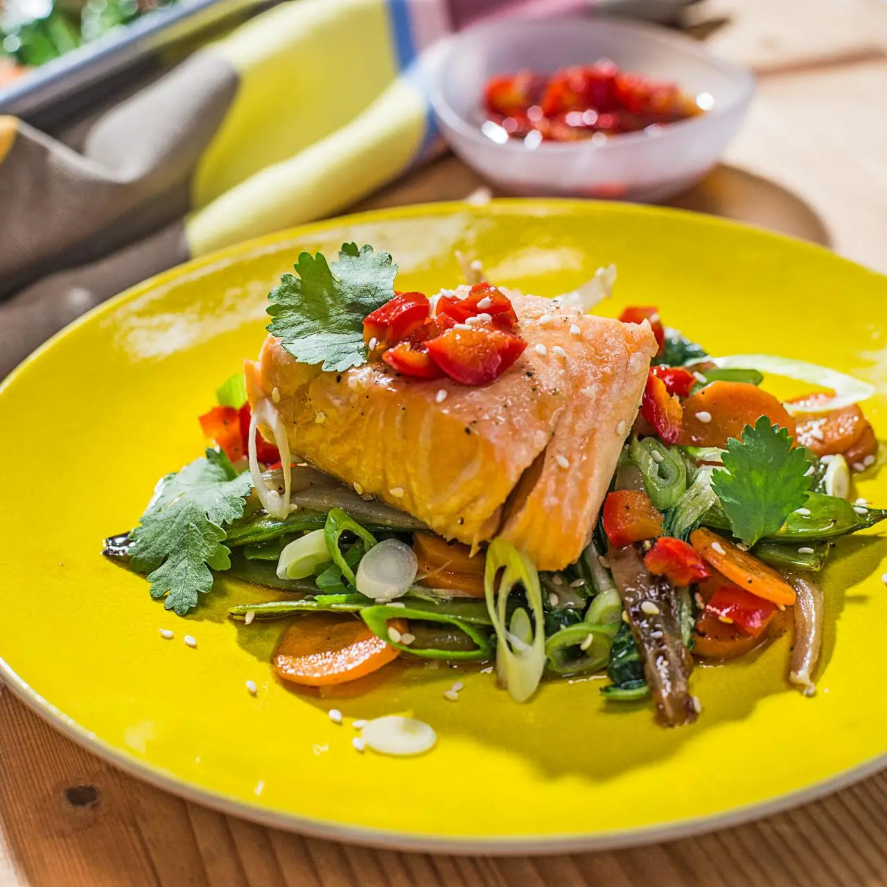 Salmon and Vegetable 