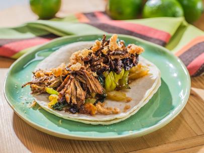 Chicken Adobo Tacos, as seen on Food Network's The Kitchen