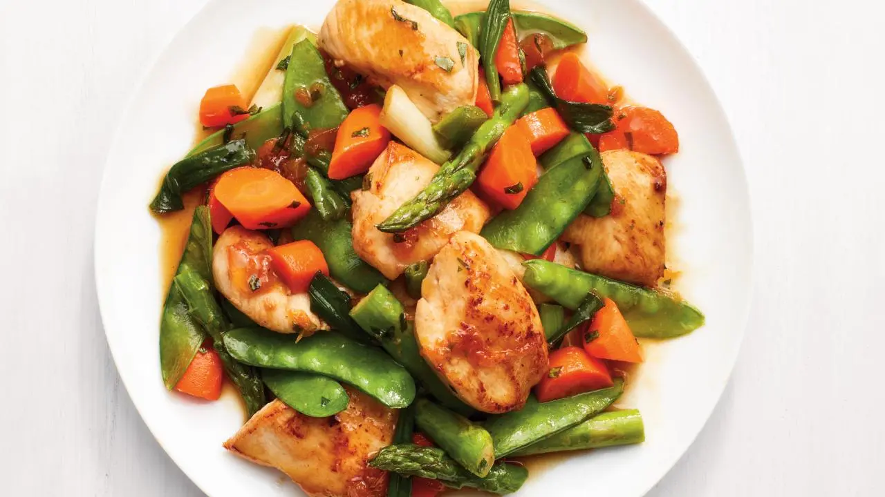 Apricot Chicken and Vegetables