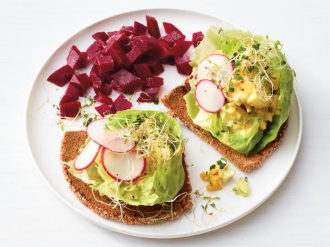 Curried Egg Salad with Pickled Beets