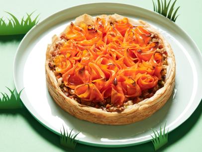Food Network Kitchen’s Candied Carrot-Rose Tart.