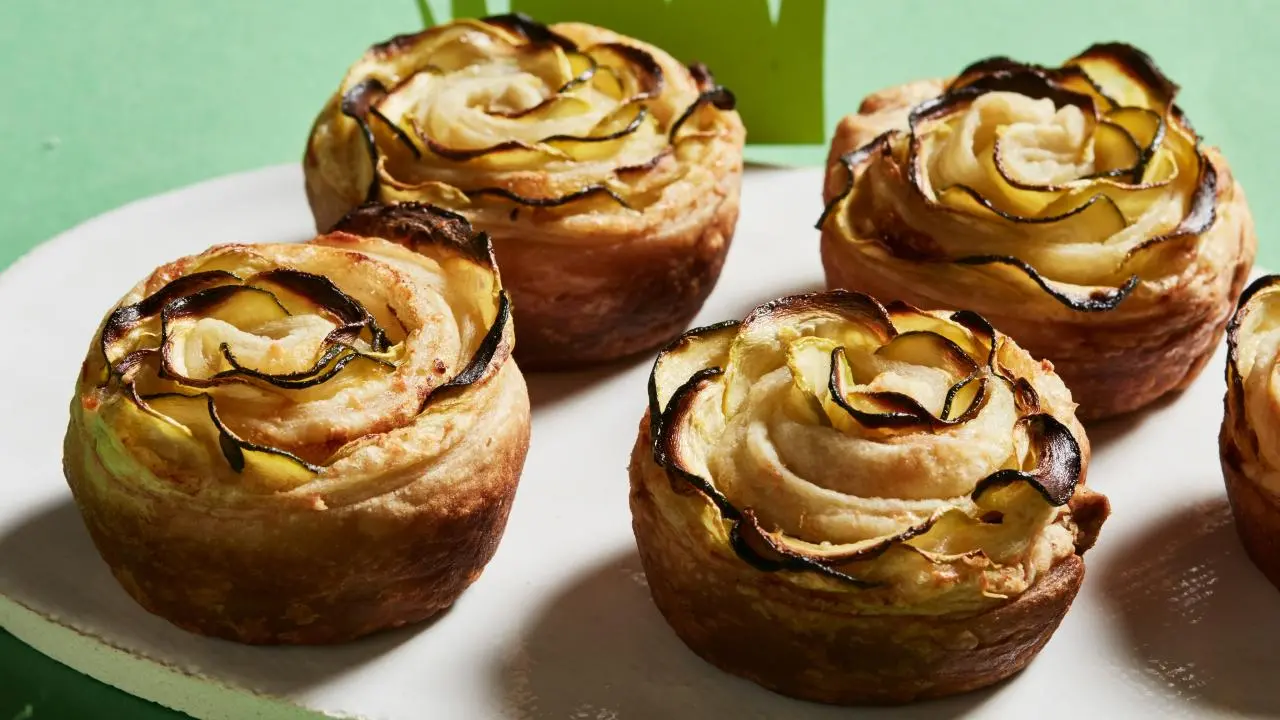 Zucchini Rose Tartlets Recipe | Food Network Kitchen | Food Network