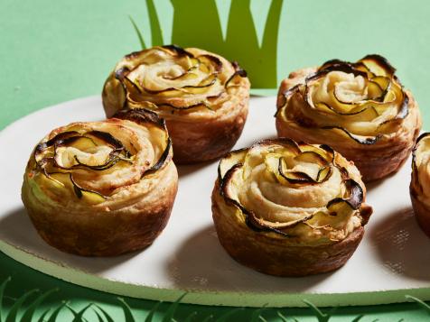 Zucchini Rose Tartlets