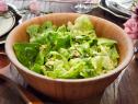 Host Tiffani Amber Thiessen's dish, Butter Lettuce Salad with Mustard Vinaigrette, as seen on Cooking Channel’s Dinner at Tiffani’s, Season 3.