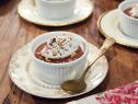 Host Tiffani Amber Thiessen's dish, Chocolate Mousse with Hazelnut Whipped Cream, as seen on Cooking Channel’s Dinner at Tiffani’s, Season 3.