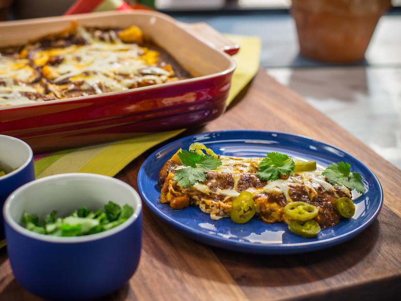 Jeff Mauro makes the Ultimate Cheese Enchiladas, as seen on Food Network's The Kitchen