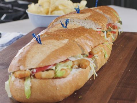 Popcorn Shrimp Po' Boy