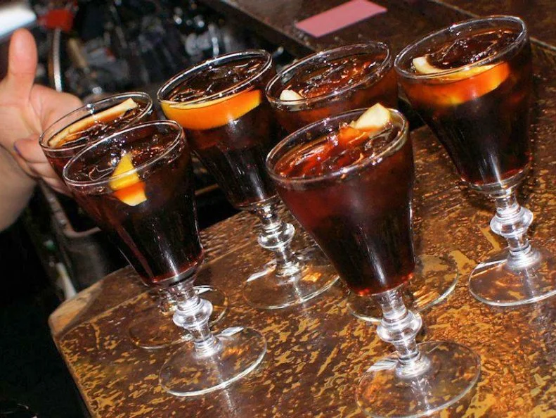 Although a fixture at Basque restaurants, Picon Punch is a distinctly American invention and the unofficial Nevada state drink. Originating around 1900, the potent aperitif begins with a scoop of ice and a foundation of herbal Amer Picon (or Torani Amer) and a splash of grenadine, followed by brandy, optional club soda and a lemon twist. The Basque-owned Star Hotel in Elko serves them up nightly on a bar that dates to 1910.