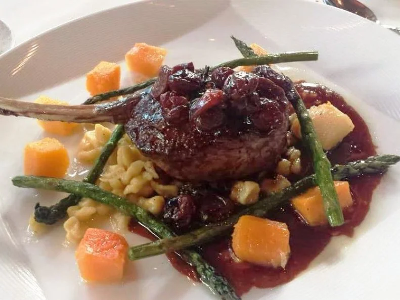 Every year, thousands of Nevadans participate in the annual elk hunt, sometimes remaining in hot pursuit for weeks at a time. For those interested in a more direct approach to dinner, Edgewood Restaurant in Stateline offers a scrumptious seared New Zealand elk chop, accompanied bySwiss spÃ¤tzle and a sweet-tart sun-dried cherry relish. Topping it all off is the stunning view of Lake Tahoe visible through the dining roomâ  s floor-to-ceiling windows.