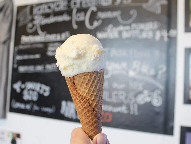 “Home means Nevada/Home means the hills/Home means the sage and the pine.” So goes the chorus of Nevada’s official state song, evoking the iconic landscapes and memorable aromas of the Silver State. Inspired by Nevada’s sesquicentennial in 2014, Icecycle Creamery’s Jeremy and Leilani DeMarzo steeped fresh sage in a blend of milk, sugar and cream, adding toasted pinenuts to the final product to create a frozen treat that delivers a refreshing taste of Nevada, available at their Reno shop.