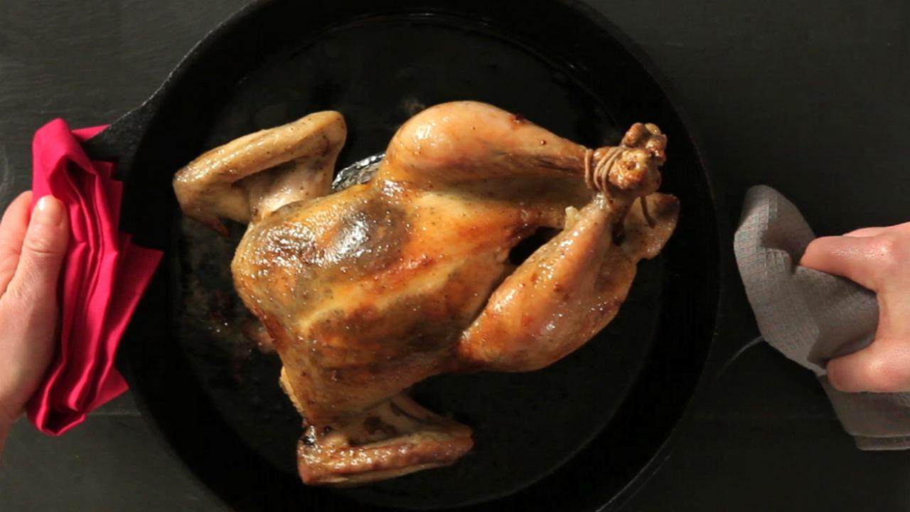 "Flip the Bird" Roast Chicken