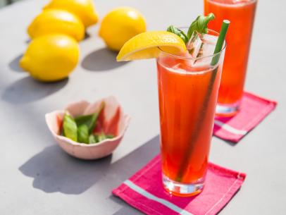 Geoffrey Zakarian makes Rhubarb Pink Lemonade, as seen on Food Network's The Kitchen