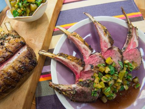 Apple-Mint Rack of Lamb