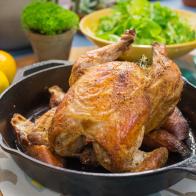 Katie Lee makes Roast Chicken with a Twist, as seen on Food Network's The Kitchen