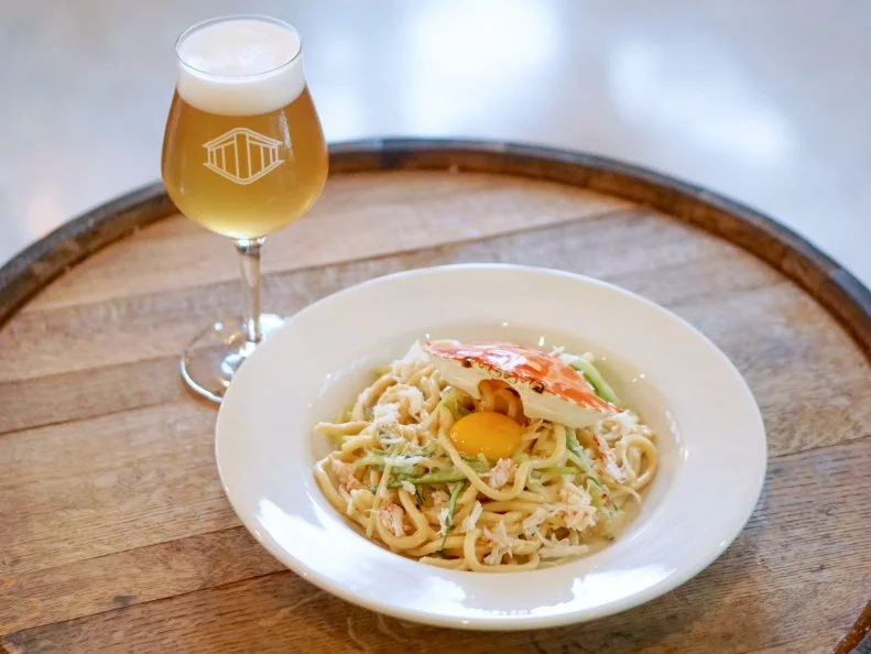 second draft flower crab pasta with cha chan teng gose