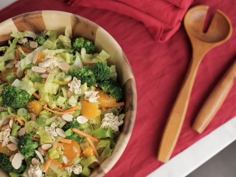 Crunchy Romaine Salad with Sweet Sesame Vinaigrette