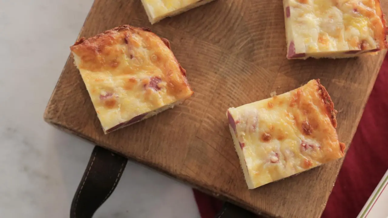 Cheesy Salami Pie