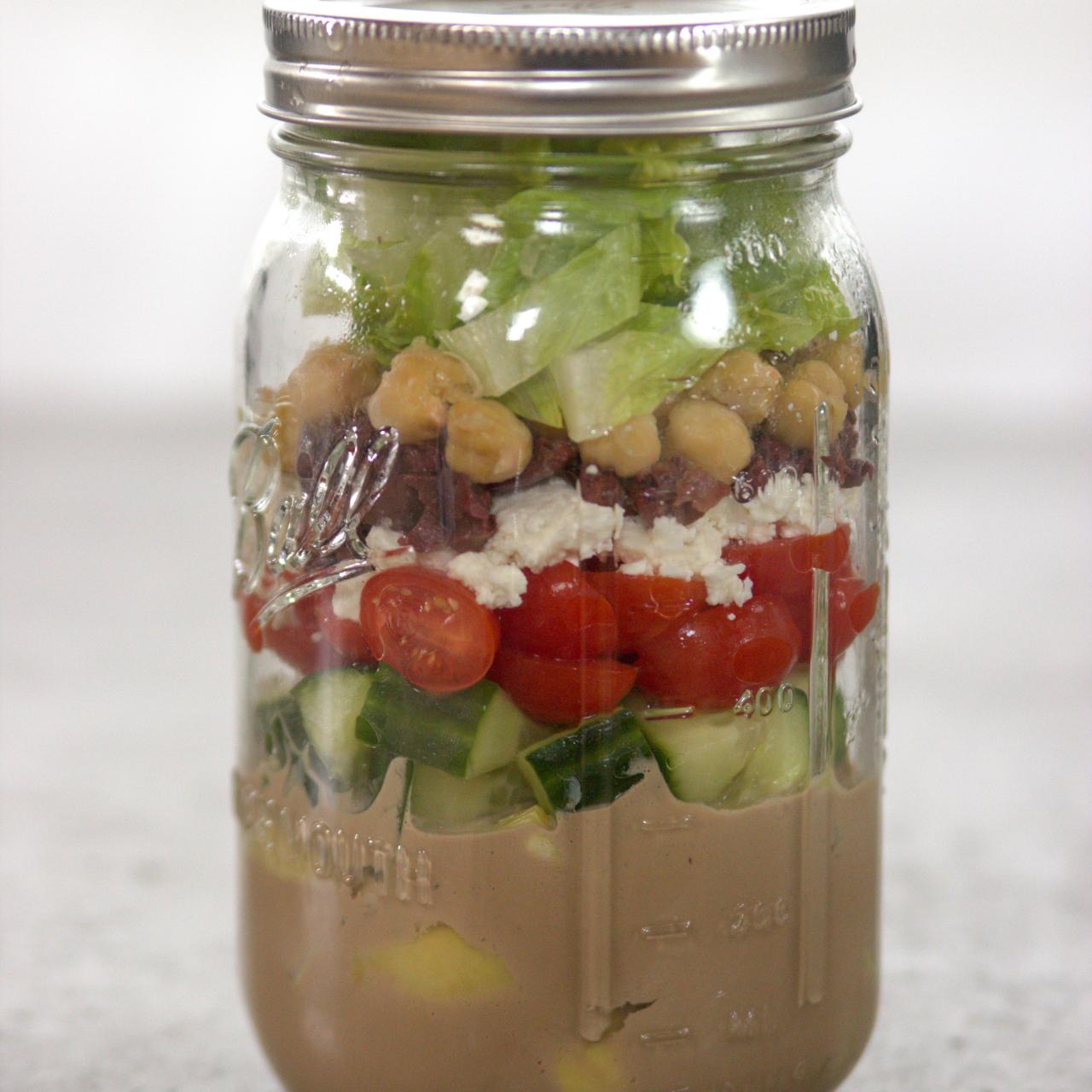 Easy Mason Jar Greek Salad Recipe :: Gluten-Free, Grain-Free, Dairy-Free -  Delicious Obsessions®