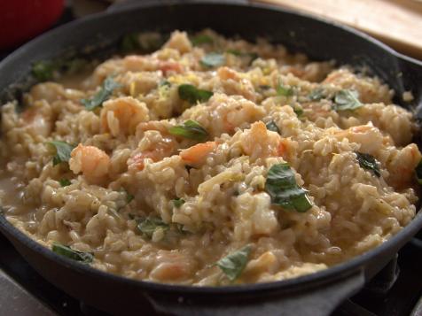 Lemon Basil Shrimp Risotto