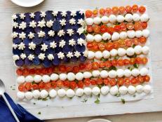 Give your party a patriotic makeover with these red, white and blue dishes.
