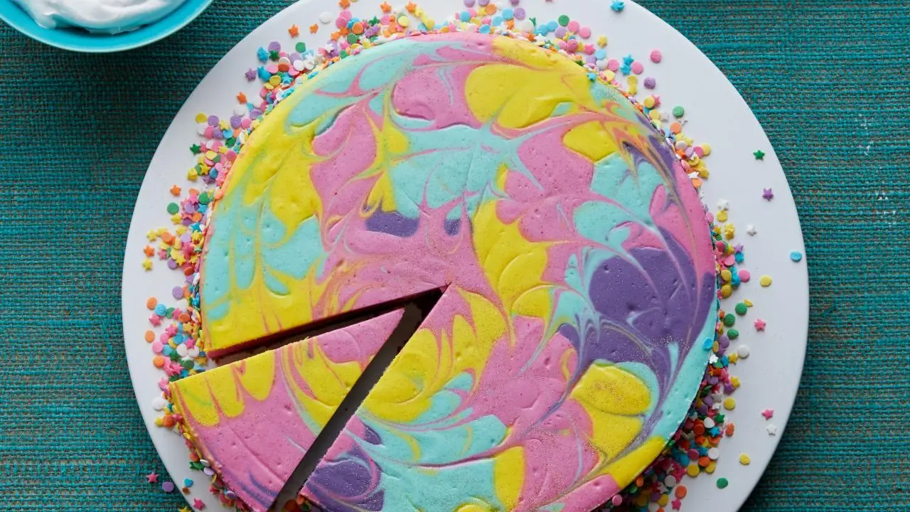 Tie-Dye Cheesecake