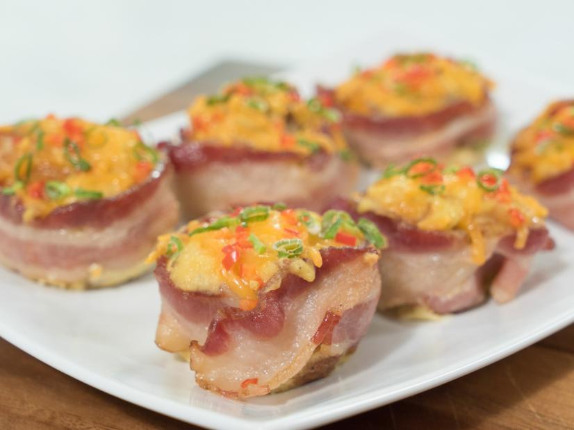 Sausage and Egg Bread Pudding cups, as seen on Ayesha's Home Kitchen, Season 2.