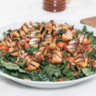 Grilled Bacon & Peach Salad, as seen on Ayesha's Home Kitchen, Season 2.