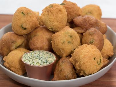 Hushpuppies with lemon butter